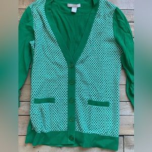 Checkered green limited edition cardigan